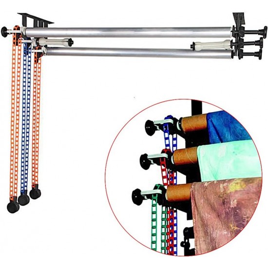 3 Roller Wall Mounting Manual Background Support System